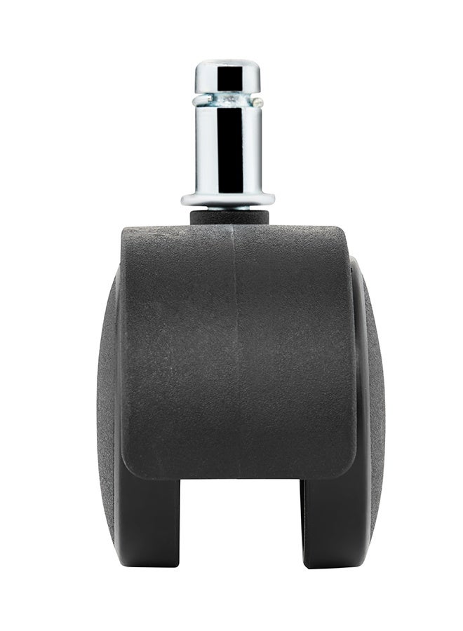 BMB tools 2inch 4-Piece Black Splint Casters with 10x35mm Insert Rod - 25kg Load Capacity (100kg Total) Non-Marking Nylon Wheels for Office Chairs, Cabinets, Storage Racks, Light Workbenches - Image 4